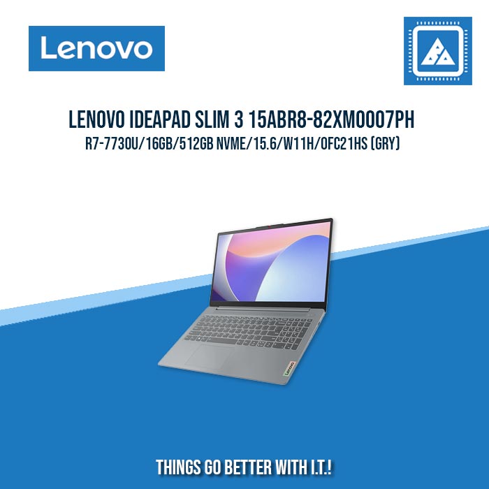 LENOVO IDEAPAD SLIM 3 15ABR8-82XM0007PH R7-7730U/16GB/512GB NVME | BEST FOR STUDENTS AND FREELANCERS LAPTOP LENOVO IDEAPAD SLIM 3 15ABR8-82XM0007PH R7-7730U/16GB/512GB NVME | BEST FOR STUDENTS AND FREELANCERS LAPTOP